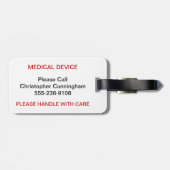 Medische apparaten bagagelabel (Achterkant horizontaal)