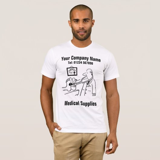 Medische apparatuur en medische apparatuur Cartoon T-shirt (Voorkant volledig)