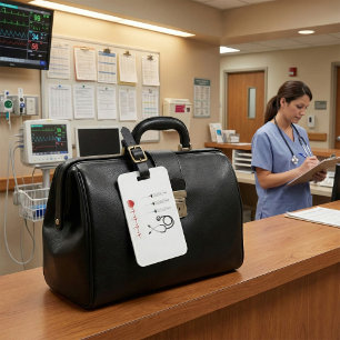 Medische apparatuur Hartslag Gezondheidszorg Bagagelabel