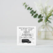 Medische apparatuur Koerier Driver Vierkante Visitekaartje (Staand voorkant)