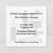 Medische apparatuur Leverancier Vierkante Visitekaartje (Voorkant)