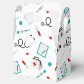medische apparatuur patroon verpleger Artsen doos Bedankdoosjes (Geopend)