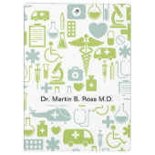 Medische arts - Aangepast klembord (Achterkant)