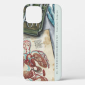 Medische arts chirurgische Waterverf Monogram Case-Mate iPhone Case (Achterkant)