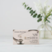 Medische arts en verzekering visitekaartje (Staand voorkant)