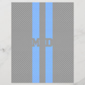 Medische arts MD Caduceus op koolstofvezel afdrukk Flyer (Achterkant)