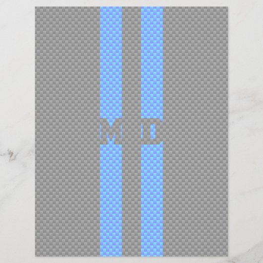 Medische arts MD Caduceus op koolstofvezel afdrukk Flyer (Achterkant)