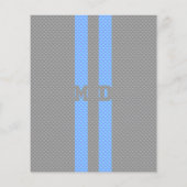 Medische arts MD Caduceus op koolstofvezel afdrukk Flyer (Achterkant)