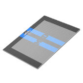 Medische arts MD Caduceus op koolstofvezel afdrukk Notitieblok (Schuin)