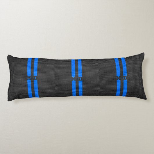 Medische arts MD Caduceus op koolstofvezeldek Lichaamskussen (Achterkant)