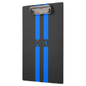 Medische arts MD Caduceus op koolstofvezelstijl Klembord (Links)