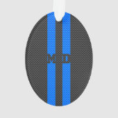 Medische arts MD Caduceus op koolstofvezelstijl Ornament (achterkant)