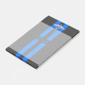 Medische arts MD Caduceus op koolstofvezelstijl Post-it® Notes (Schuin)