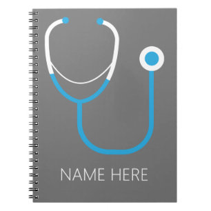 Medische arts Nurse Stethoscoop Naam Notitieboek