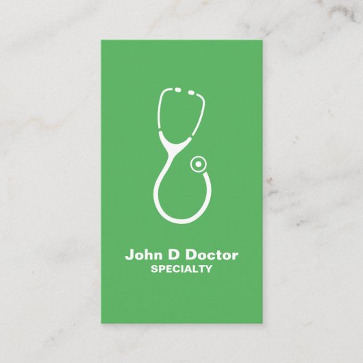 Medische arts of groene visitekaartjes voor de gez (Voorkant)