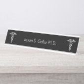 Medische arts of verpleegkundige Silver Bureau Naambordje (Voorkant)