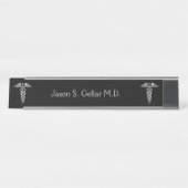 Medische arts of verpleegkundige Silver Bureau Naambordje (Voorkant)