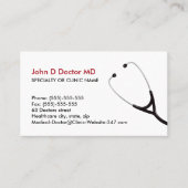 Medische arts of visitekaartjes in de gezondheidsz (Voorkant)