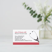 Medische arts of visitekaartjes in de gezondheidsz (Staand voorkant)