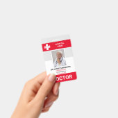 MEDISCHE ARTS VERPLEEGKUNDIGE Zorgvulkaan Rood FOT Badge (Handheld)