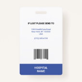 MEDISCHE ARTS VERZEKERING VAN DE VERZEKERING BADGE (Achterkant)