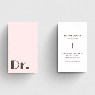 Medische Artsen Gezondheidszorg Schoon Lichtroze Visitekaartje