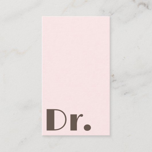 Medische Artsen Gezondheidszorg Schoon Lichtroze Visitekaartje (Voorkant)