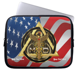 Medische artsenapparaat Draag UITZICHT Hoesje over Laptop Sleeve