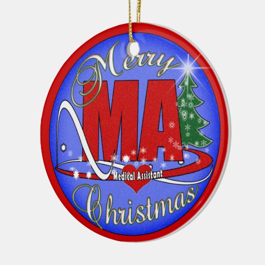 MEDISCHE ASSISTANT MERRY CHRISTMAS ORNAMENT (Links)