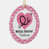 Medische assistent Aangepaste versiering Keramisch Ornament (Rechts)