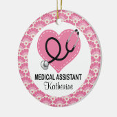 Medische assistent Aangepaste versiering Keramisch Ornament (Links)