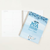 Medische assistent Blauwe Floral Aangepast Planner (Display)