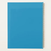 Medische assistent Blauwe Floral Aangepast Planner (Achterkant)