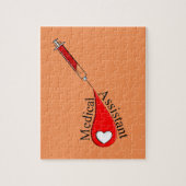 Medische assistent Bloed Slagkunst Legpuzzel (Verticaal)