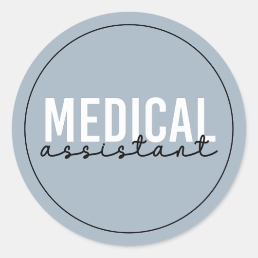 Medische assistent | Clinical Assistant Gift Ronde Sticker (Voorkant)