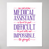 Medische assistent CMA Geweldige medisch assistent Poster (Voorkant)