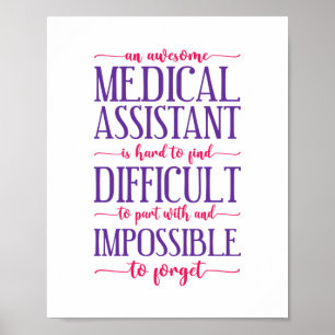 Medische assistent CMA Geweldige medisch assistent Poster