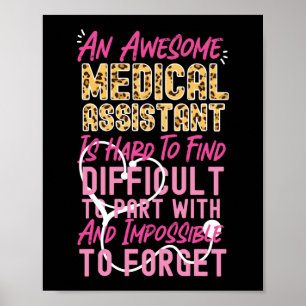 Medische assistent CMA Geweldige medisch assistent Poster