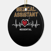 Medische assistent #Essential Stethoscoop hartslag Keramisch Ornament (Links)