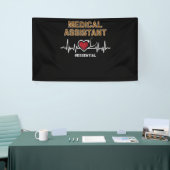 Medische assistent #Essential Stethoscoop hartslag Spandoek (Beurs)