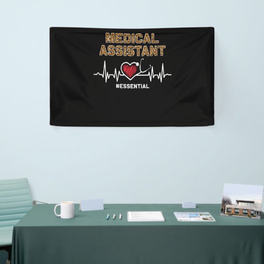 Medische assistent #Essential Stethoscoop hartslag Spandoek (Beurs)