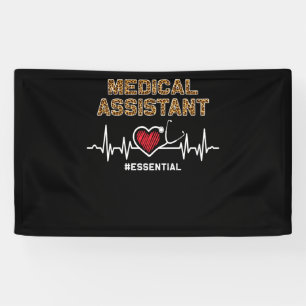 Medische assistent #Essential Stethoscoop hartslag Spandoek