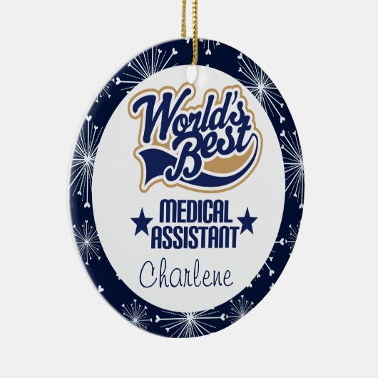 Medische assistent Gepersonaliseerde Gift Ornament (Rechts)