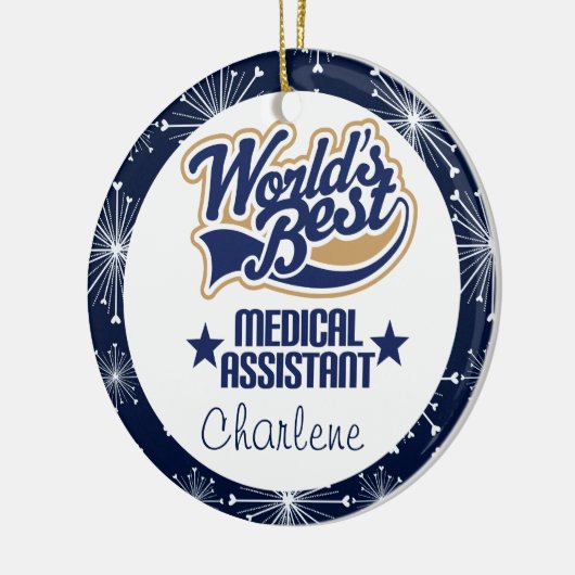 Medische assistent Gepersonaliseerde Gift Ornament (Links)