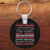 Medische assistent Griet ziekte patiënt Sleutelhanger (Voorkant)