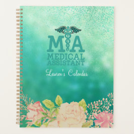 Medische assistent Groene Floral - Aangepast Planner