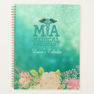 Medische assistent Groene Floral - Aangepast Planner