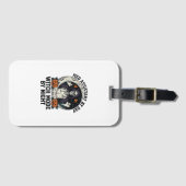 Medische Assistent Halloween Heks Vintage Gravure Bagagelabel (Voorkant (horizontaal))