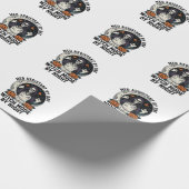 Medische Assistent Halloween Heks Vintage Gravure Cadeaupapier (Hoek)