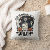 Medische Assistent Halloween Heks Vintage Gravure Kussen (Deken)